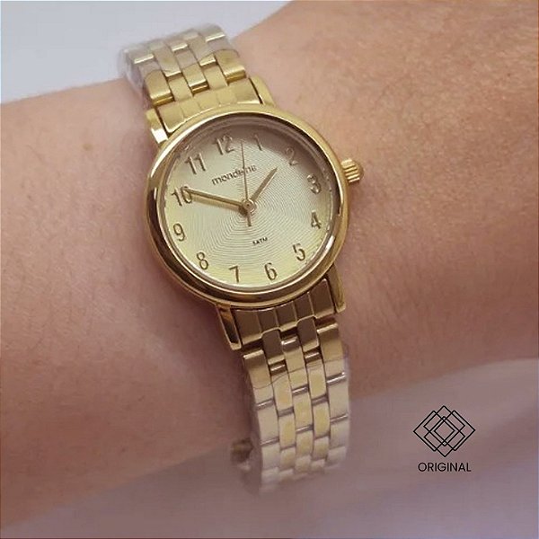 Relógio Mondaine Feminino Dourado 99849lpmvde1