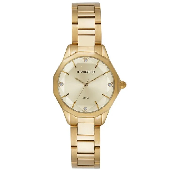 Relógio Mondaine Feminino Dourado 32844lpmvde1