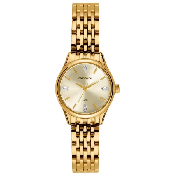 Relógio Mondaine Feminino Dourado 32998lpmvde1