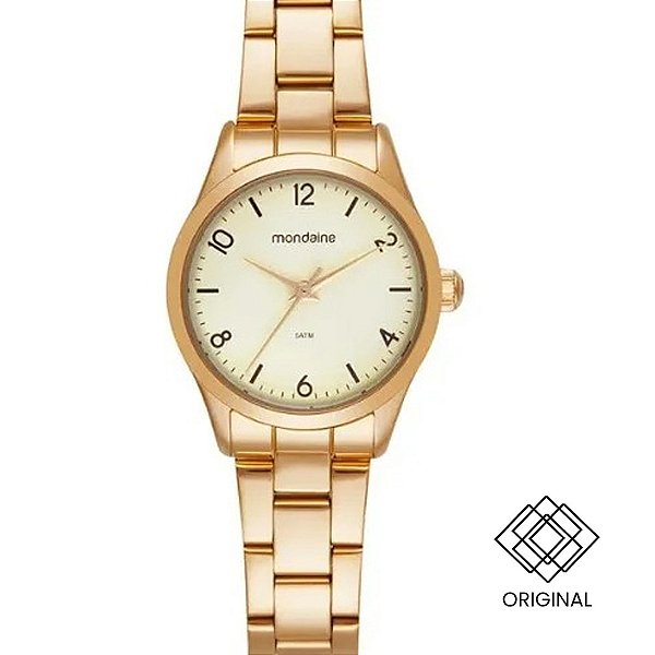Relógio Mondaine Feminino Dourado 99825lpmvde1