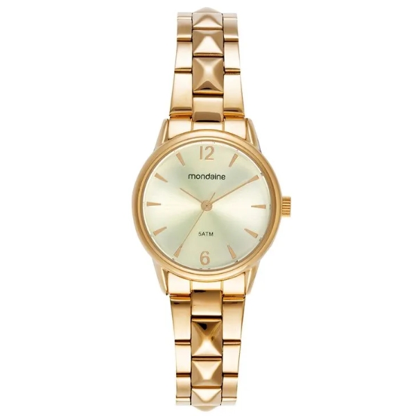 Relógio Mondaine Feminino Dourado 32865lpmvde1
