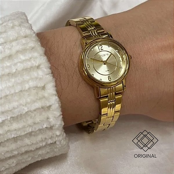 Relógio Mondaine Feminino Dourado 99846lpmvde1