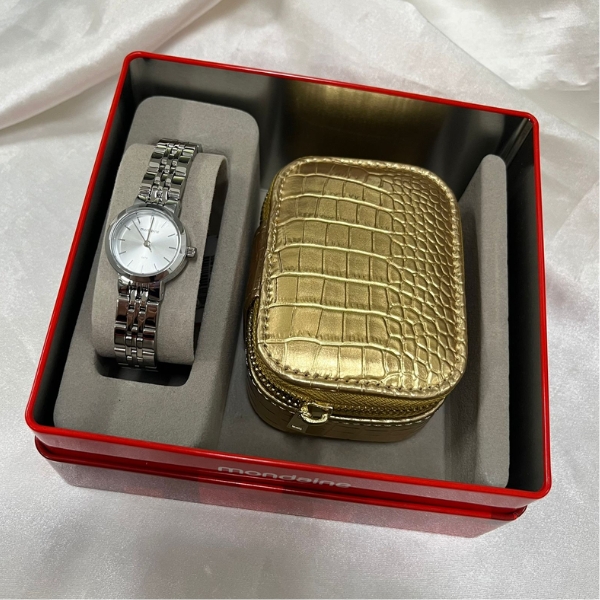 Kit Relógio Mondaine Feminino Prata 99816l0mvne2k2