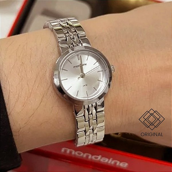 Kit Relógio Mondaine Feminino Prata 99816l0mvne2k2