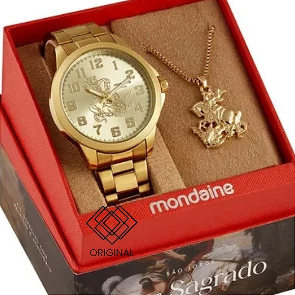 Kit Relógio Mondaine São Jorge 99754gpmvde1k1