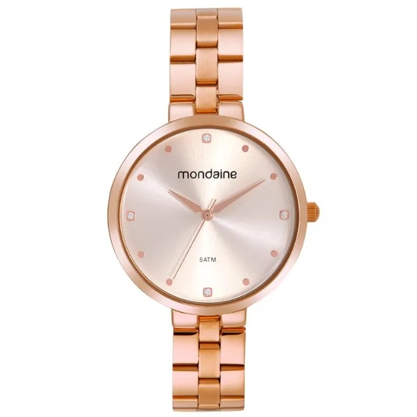 Kit Relógio Mondaine Feminino Rose 32672lpmvre2k2