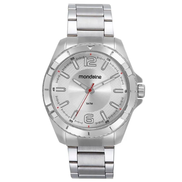 Kit Relógio Mondaine Masculino Prata 32637g0mvne1k2