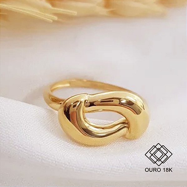 Anel Vazado em Ouro 18k