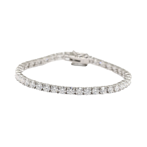 Pulseira Riviera em Prata 925 Moissanite