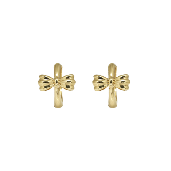 Brinco Argola Laço Ouro 18k