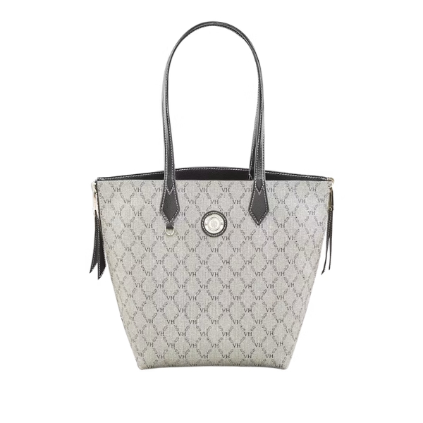 Bolsa Victor Hugo Tote Double Face Panna Black
