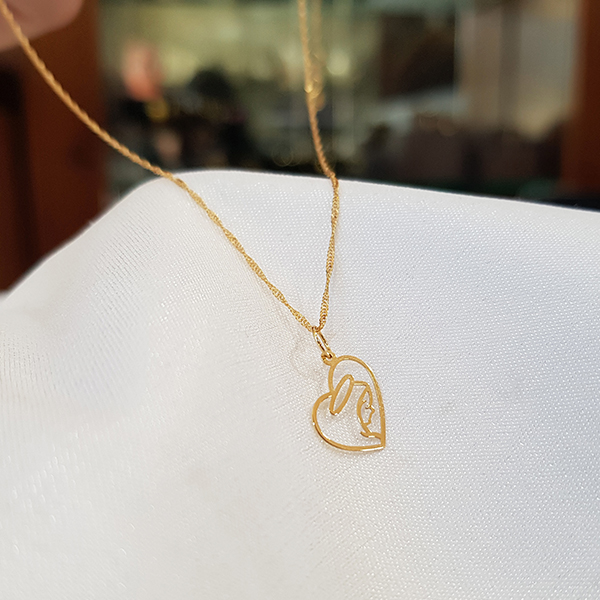 Kit Cordão Ouro 18k + Pingente Nossa Senhora Ouro 18k