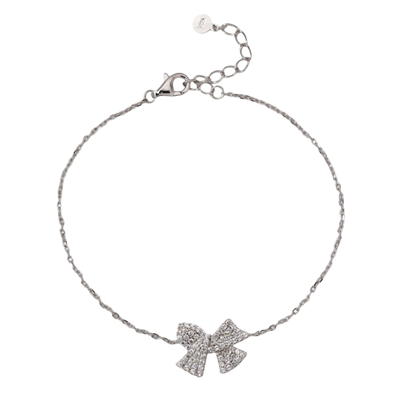 Pulseira Laço em Prata 925 e Zircônia