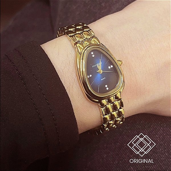 Relógio Mondaine Feminino Serpens Mostrador Azul 33061lpmvdm2