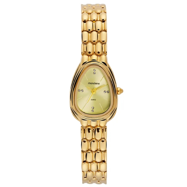 Relógio Feminino Serpens Dourado Mondaine 33061lpmvdm4