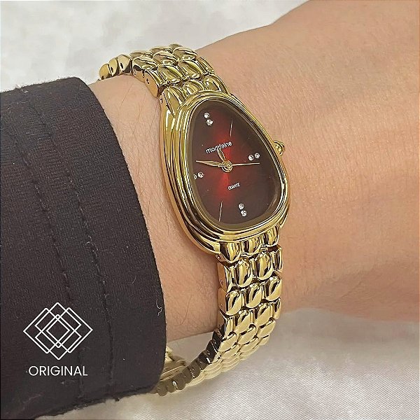 Relógio Feminino Serpens Mostrador Vermelho Mondaine 33061lpmvdm1