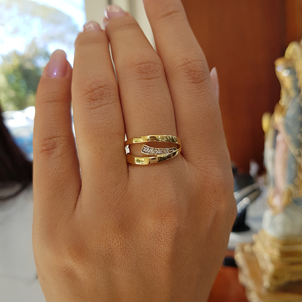 Anel em Ouro 18k e Topázio