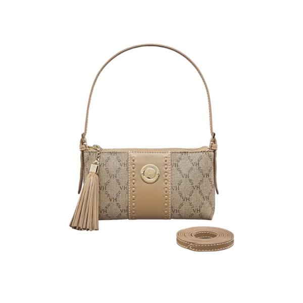 Bolsa Victor Hugo Ada Toy VH Elos Beaver Coconut Beige