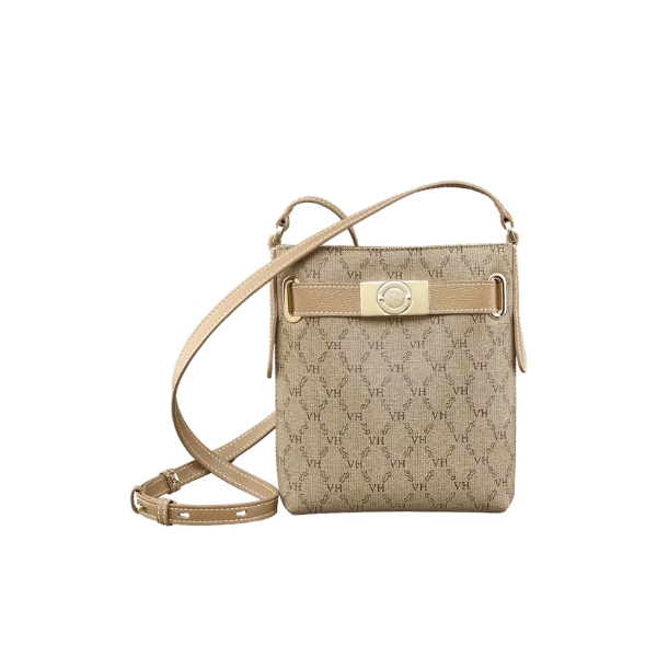 Bolsa Victor Hugo Alba Belmont Mini Beaver Coconut Beige