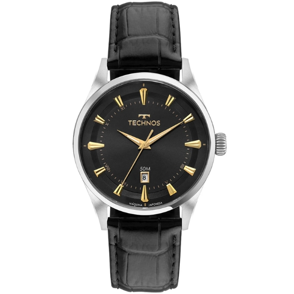 Relógio Technos Masculino Executive Prata 2115uao/0p