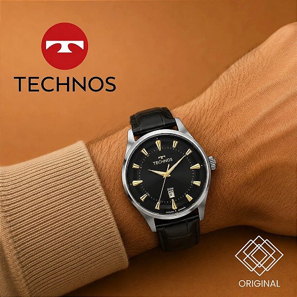 Relógio Technos Masculino Executive Prata 2115uao/0p