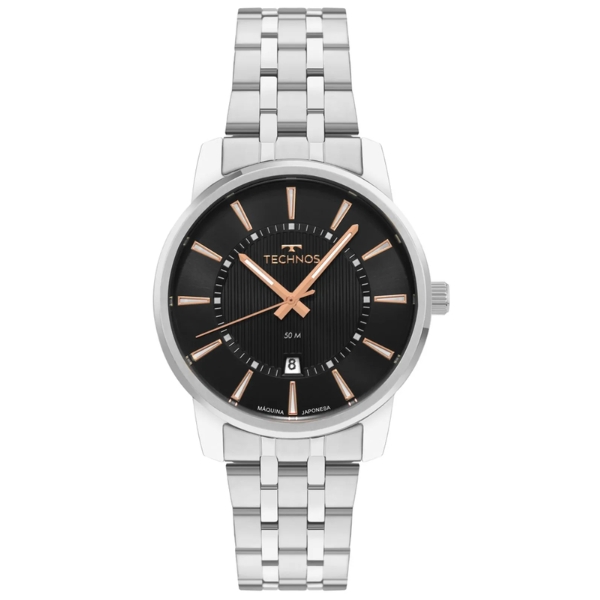 Relógio Technos Masculino Executive Prata 2115udo/1p