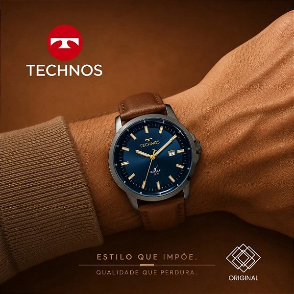 Relógio Technos Masculino Golf Grafite 2115ued/0a