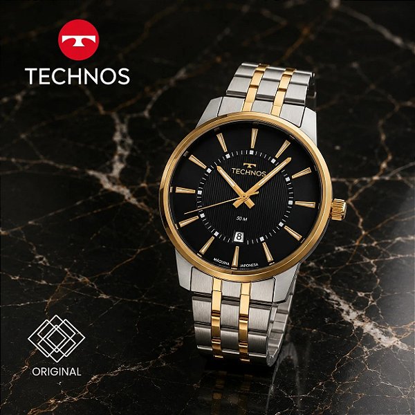 Relógio Technos Masculino Executive Bicolor 2115udp/1a