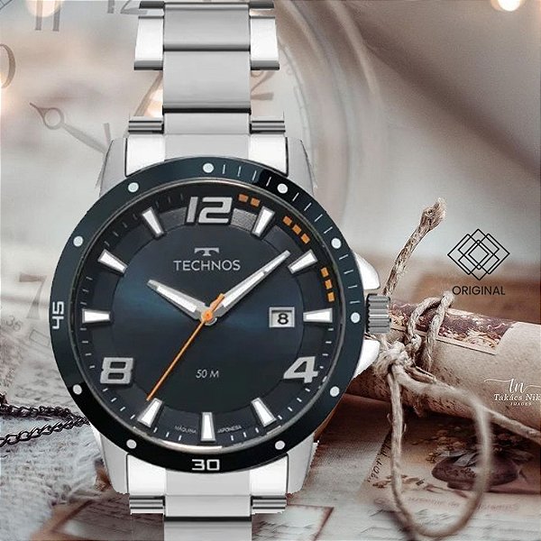 Relógio Technos Masculino Racer Premium Prata 2315lbr/1a