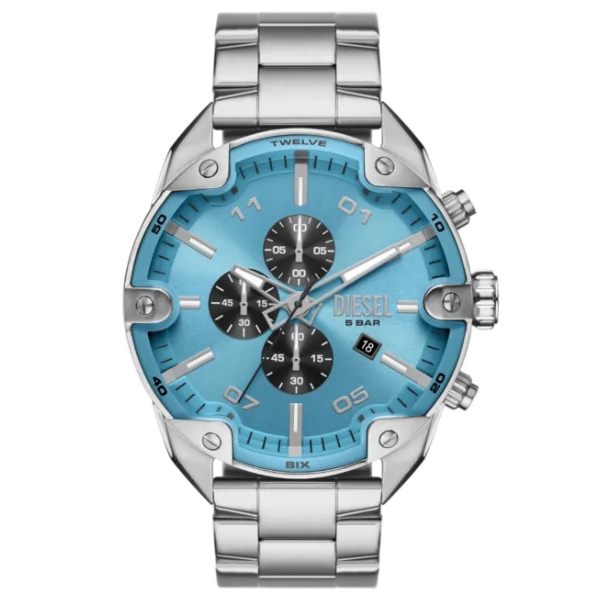 Relógio Diesel Spiked Cronógrafo Masculino - Dz4655b1 A2sx