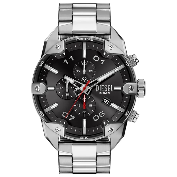 Relógio Diesel Coleção Spiked Dz4709b1 P2sx Cronógrafo