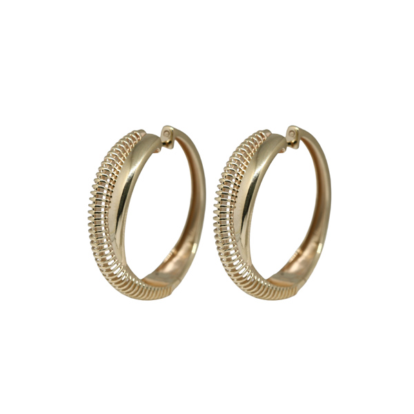 Brinco Argola Grande em Ouro 10k