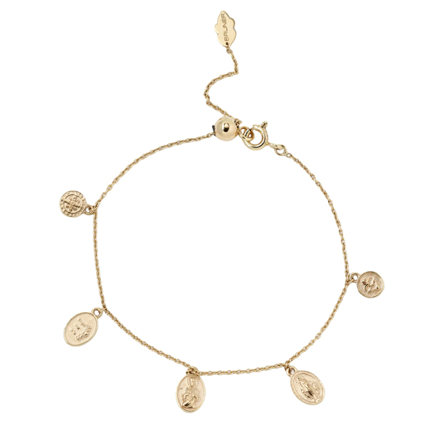 Pulseira Medalhas em Ouro 10k