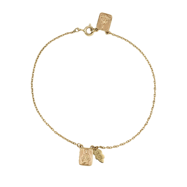 Pulseira Escapulário em Ouro 10k