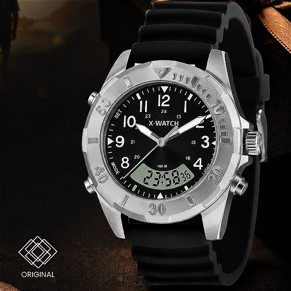 Relógio X-Watch Esportivo Anadigi Masculino Xmspa036 P2px