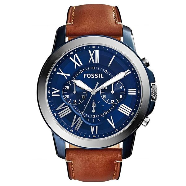 Relógio Fossil Masculino Grant Azul FS5151/0AN