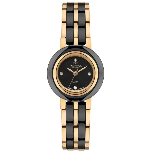 Relógio Technos Cerâmica Feminino Dourado 5Y36AC/1P