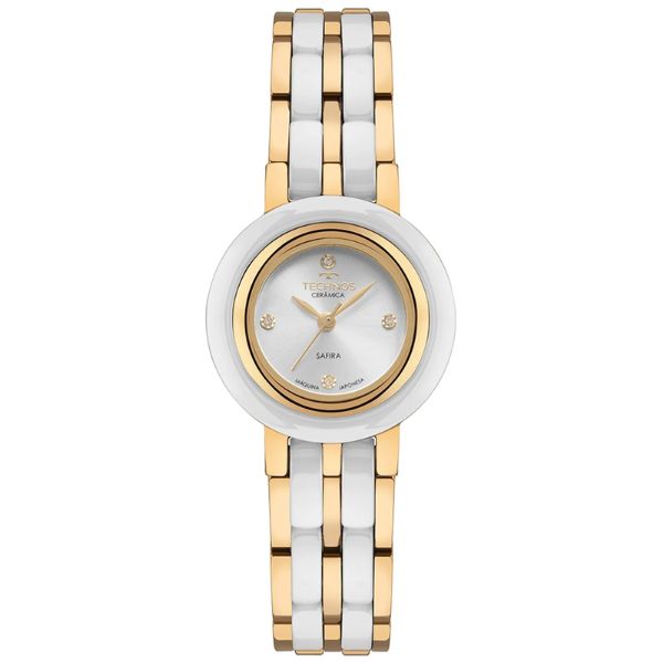 Relógio Technos Cerâmica Feminino Branco 5Y36AD/1K
