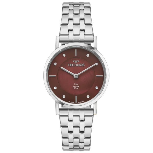 Relógio Slim Technos Feminino Prata 2025LUK/1N