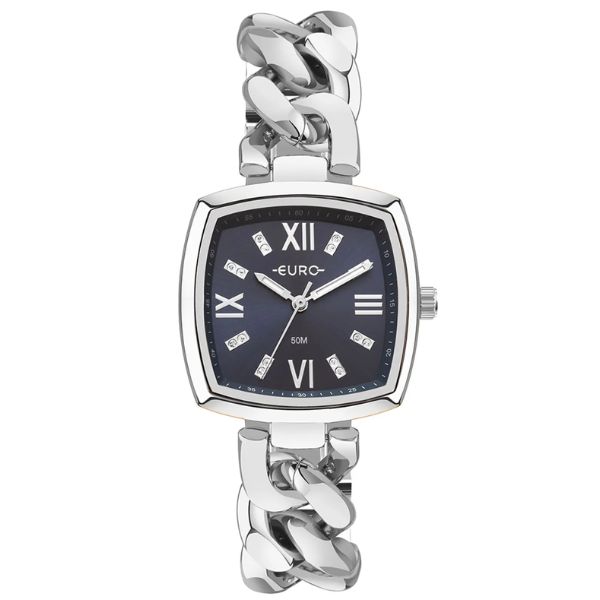 Relógio Euro Feminino Chains Prata EU2035YYY/4A