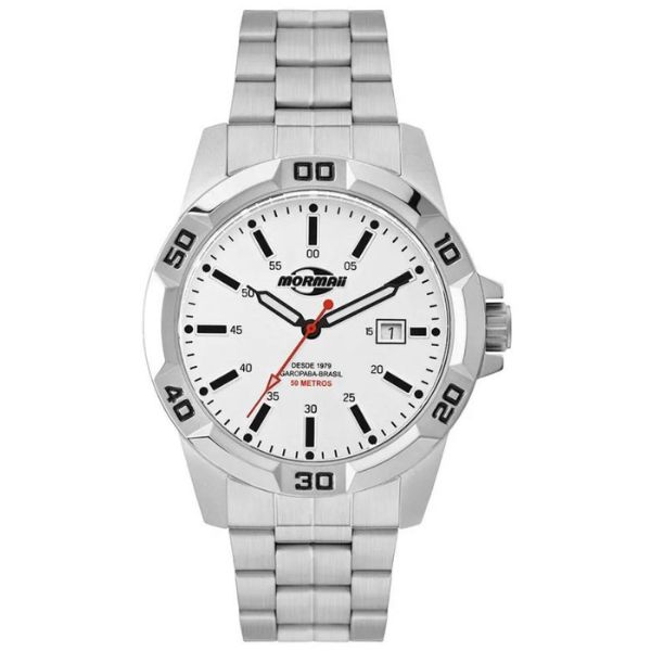 Relógio Mormaii Steel Masculino Prata MO2317AG/1B