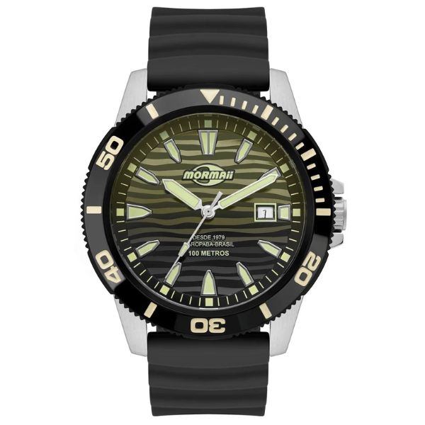 Relógio Mormaii Steel Basic Masculino MO2317AT/2V Verde