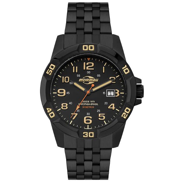 Relógio Mormaii Steel Basic Masculino Preto MO2317AA/1P