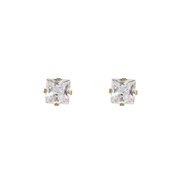 Brinco Ponto de Luz Segundo Furo Ouro 18k com Zircônia