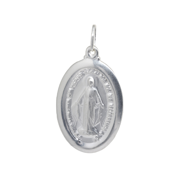 Pingente Medalha Milagrosa Prata 925