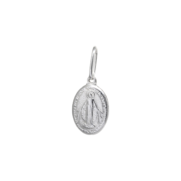 Pingente Medalha Milagrosa Pequeno Prata 925