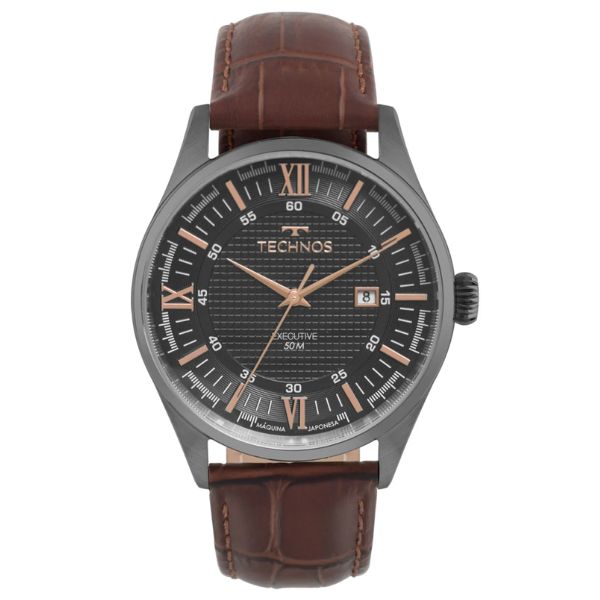 Relógio Technos Masculino Executive Grafite 2115UEF/0F