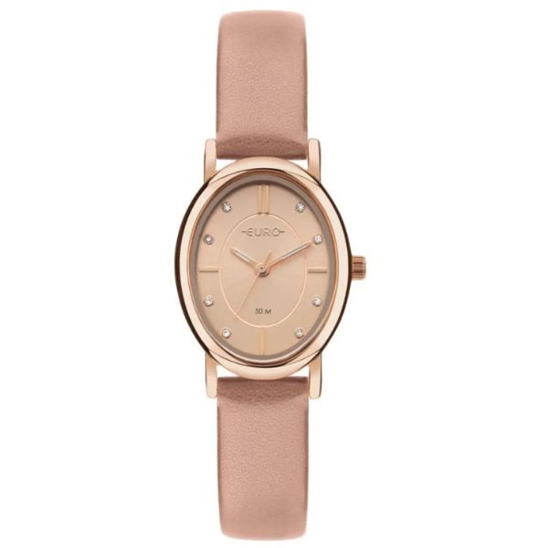Relógio Euro Feminino Mini Oval Rosé EU2035ZFC/3T
