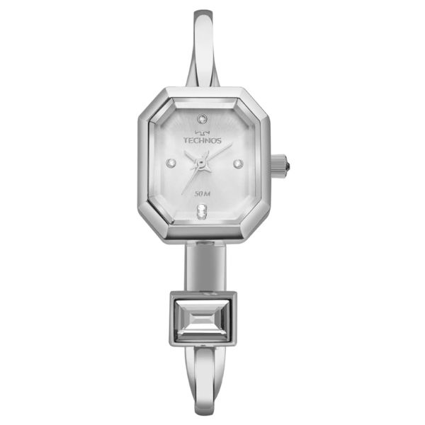 Relógio Bracelete Technos Feminino Crystal Prata 2035NFZ/1K