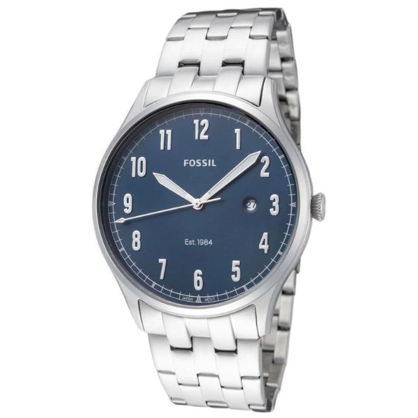 Relógio Fossil Masculino Forrester Prata Azul FS5593/1KN